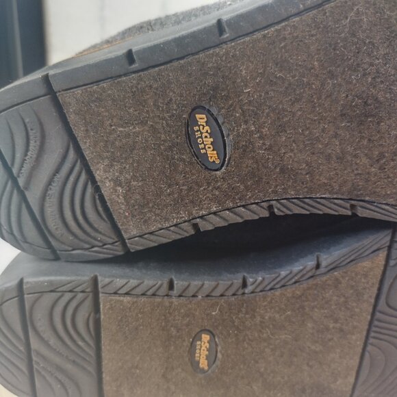 Dr. Scholl's So Cozy Gray Ankle Flannel & Faux Fur Waterproof Boots Women US 9M - Picture 15 of 16